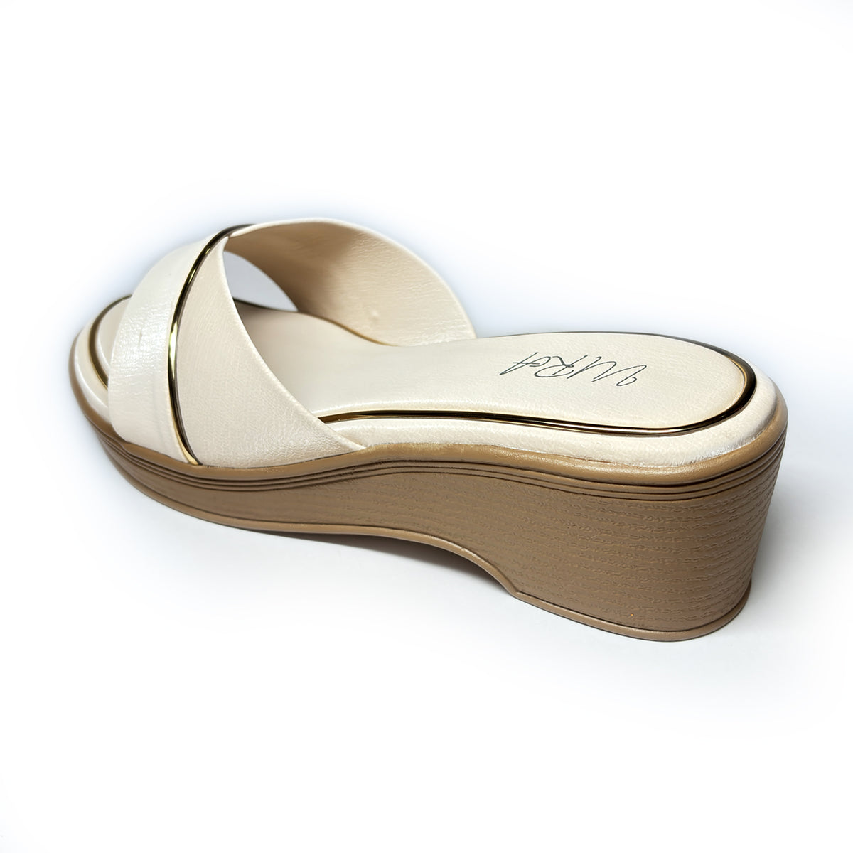 Women Slip-on Comfort Wedges | Offwhite | Tyra