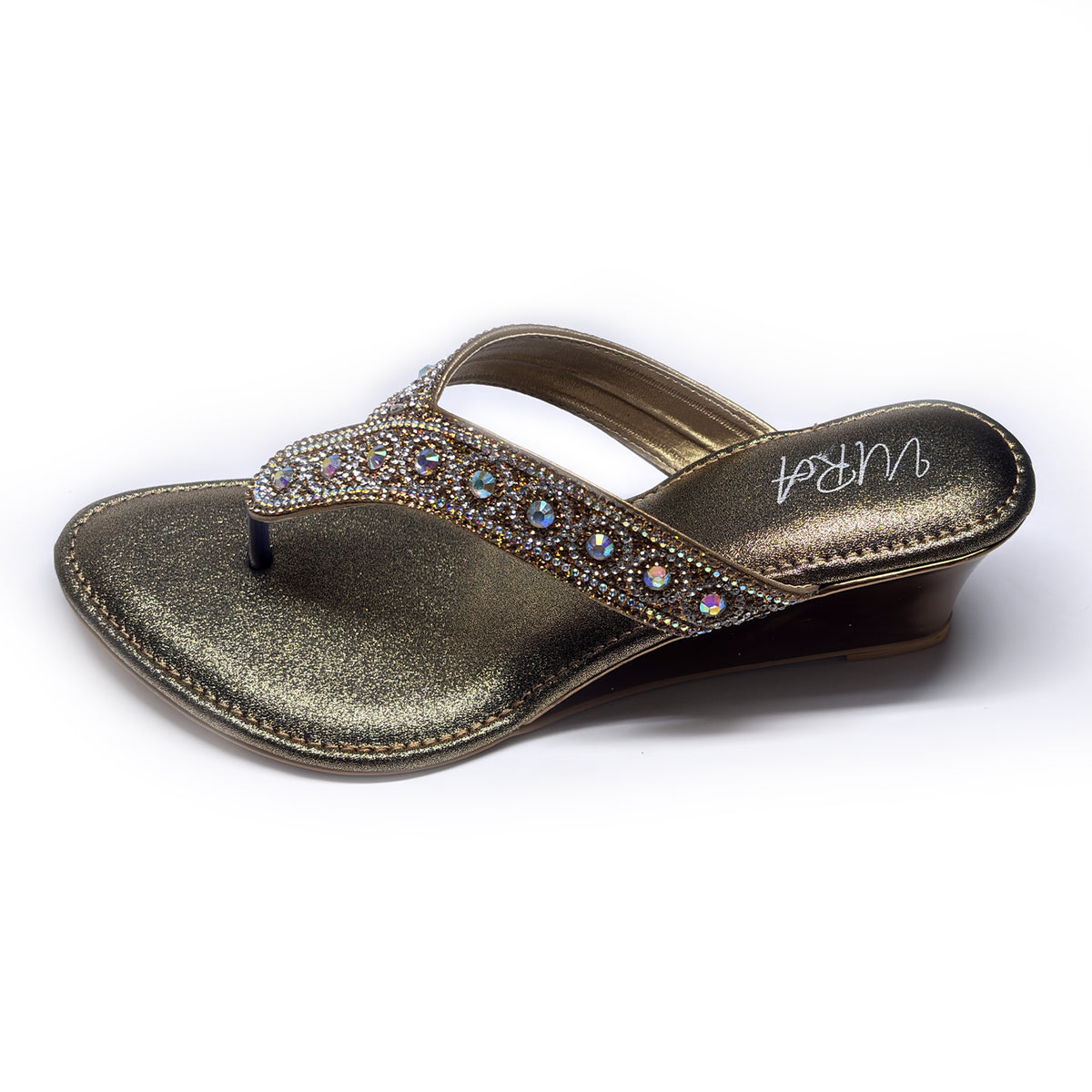 Women Embellised Wedge Sandals | Antique | Pal