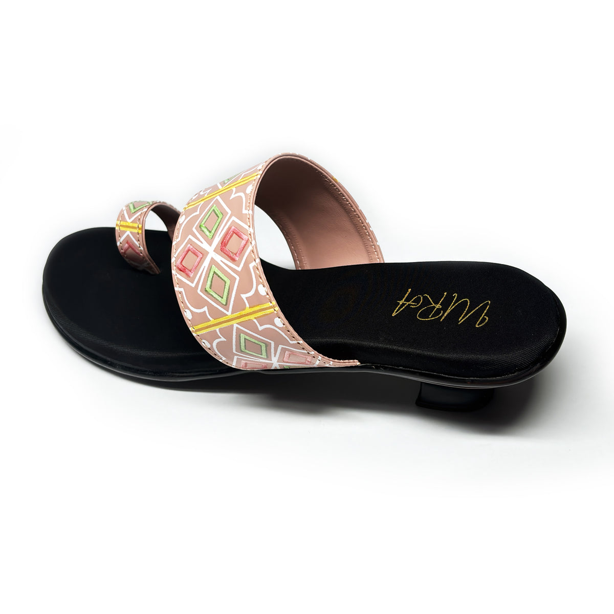 Women Kitten Heels | Peach | Aly