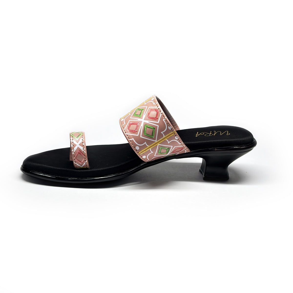 Women Kitten Heels | Peach | Aly