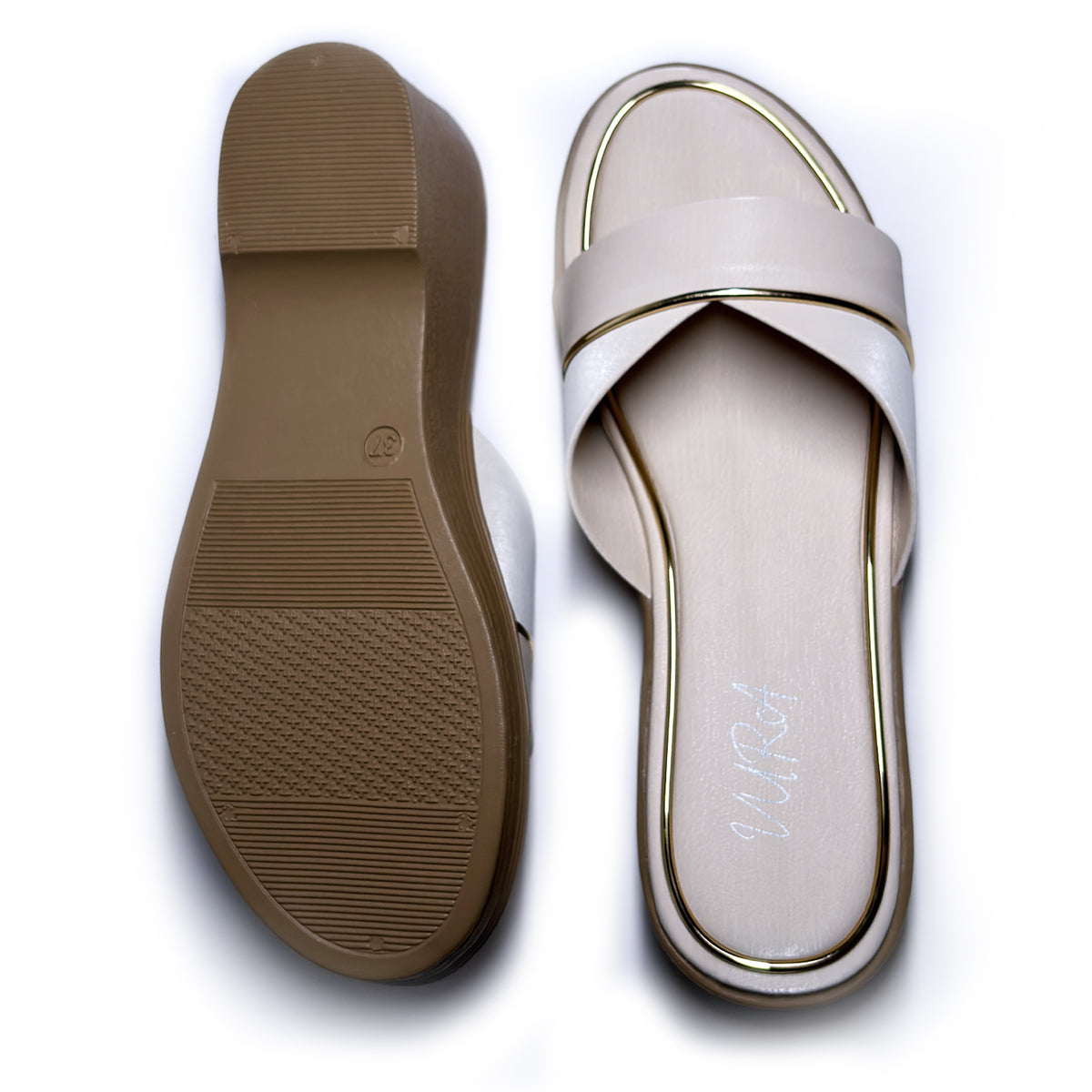 Women Slip-on Comfort Wedges | Offwhite | Tyra